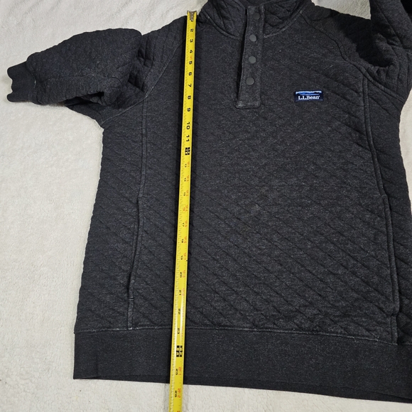 L.L. Bean Black Quilted Pullover - Picture 9 of 9